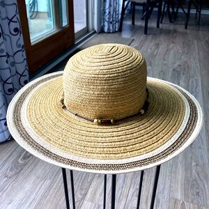Panama Jack Women’s Adjustable Sun Hat One Size Wide Brim